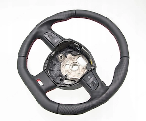 Artikel: Sports steering wheel 3 spoke steering wheel Audi A6 C6 2004- 2010 TUNING NEW LEATHER Handm Bild 5