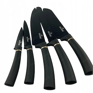 Artikel: 10x premium 6-piece knife set knife magnet knife block magnetic holder chef's knife set Hoc Bild 3