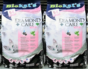 2 x 8 Liter Aloe Vera Biokat s Diamond Care Fresh Katzenstreu mit Aktivkohle