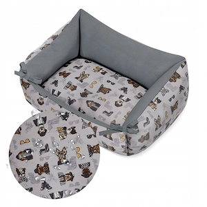 Design Handmade Hundebett Hundekissen Sofa Hundesofa Tierbett Katzenbett Hundekorb Schlafplatz mit F Bild 8