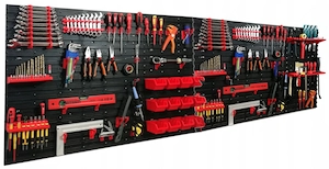 BESTDEAL Werkzeugwand 240x80cm komplett Set mit extra Sortierboxen Bild 3