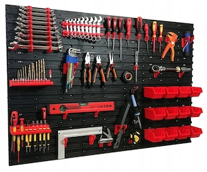 BESTDEAL Werkzeugwand 240x80cm komplett Set mit extra Sortierboxen Bild 4