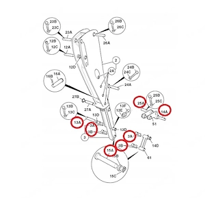 Artikel: BUSHING SHOVEL REAR JCB 3CX 4CX SET Hochwertiger Artikel aus unserem Online-Shop Bild 3