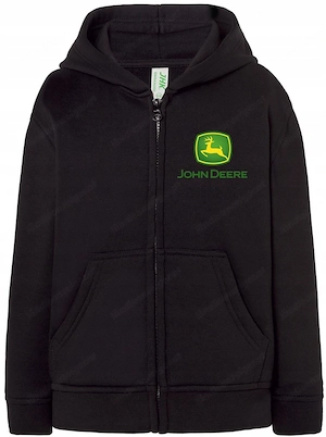 KINDER JOHN DEERE PREMIUM Kapuzenjacke Sweatjacke Jacke mit Rueckendruck Groessenwahl Farbwahl Bild 3