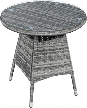 Artikel: 3-piece garden furniture seating group garden set lounge polyrattan rattan dining group Hoc Bild 7