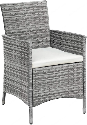 Artikel: 3-piece garden furniture seating group garden set lounge polyrattan rattan dining group Hoc Bild 5