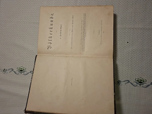 Drei Teile des Buches Völkerkunde Autor. DR. Friedrich Ratzel 1887Leipzig Bild 3