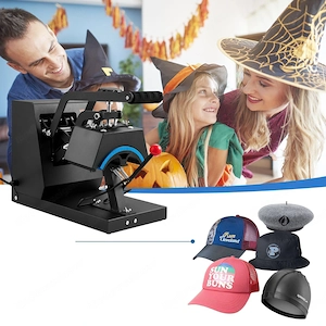 Artikel: Digital Premium Cap Heat Press Transfer Press 21.5x10cm 4 Heating Pads Sublimation Transfer Bild 4