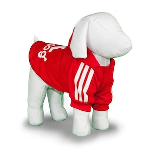 Adidog Hundebekleidung Pullover Hoodie Jacke Outfit fuer Haustier Hunde Welpen FARBWAHL Bild 4