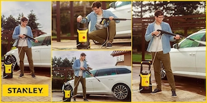 Artikel: Stanley pressure washer 110 bar 1400 W + 6 other products Hochwertiger Artikel aus unserem  Bild 3