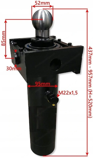 Artikel: HYDRAULIC CYLINDER Tipper TRAILER PISTON Set D-35 Hochwertiger Artikel aus unserem Online-S Bild 3