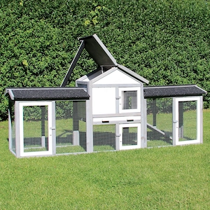 Artikel: Chicken cage chicken coop rabbit hutch wooden cage small animal coop rodent cage chicken Ho Bild 6