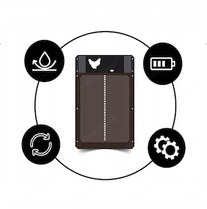 Automatische Huehnerklappe Huehnertuer mit Lichtsensor Ideal fuer Aussen Innenbereich von Huehnersta Bild 5