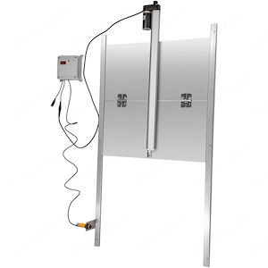 Automatische Huehnerklappe Aluminiumlegierung ABS Huehnertuer mit Schieber 66W Huehner Pfoertner 30x Bild 5