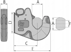 2x Unterlenkerfanghaken Fanghaken KAT 2 Set MIT KUGELN 56x28 Bild 4