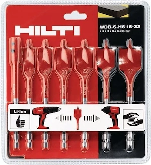Artikel: Hilti Premium flat milling drill set complete set Hochwertiger Artikel aus unserem Online-S