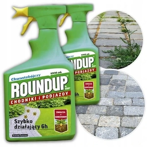 2 x 1l Roundup Al Hobby Herbizid fuer Gehwege und Einfahrten