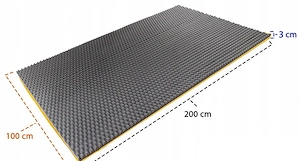 Artikel: Premium sound insulation self-adhesive acoustic foam 3 cm - 2 m2 roll Hochwertiger Artikel  Bild 7