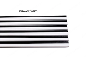 Basisplatte: 2700 x 248 x 16 mm Lamellen: 2700 x 19 x 22 mm Einfache und unsichtbare Montage Bild 5
