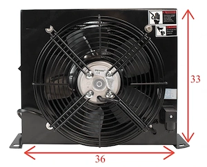Hydraulikoelkuehler mit Luefter 100l min 12V 24V Bild 4
