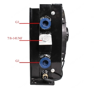 Hydraulikoelkuehler mit Luefter 100l min 12V 24V Bild 5