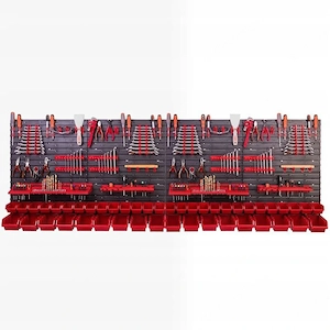BESTSELLER Werkzeugwand 230x78 Set Werkzeughaltern mit Lochwand Lagersystem Warkzeuglochwand Wandreg