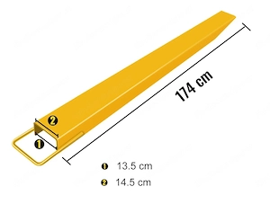 Gabelverlaengerung 182 CM Stapler Gabelverlaengerung fuer Gabelstapler Palette mit Gabelverlaengerun Bild 3