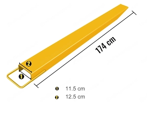 Gabelverlaengerung 182 CM Stapler Gabelverlaengerung fuer Gabelstapler Palette mit Gabelverlaengerun Bild 3