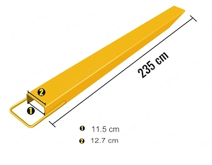 Gabelverlaengerung 243CM Stapler Gabelverlaengerung fuer Gabelstapler Palette mit Gabelverlaengerung Bild 3