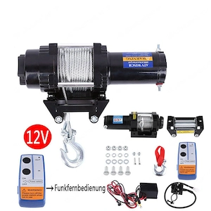 Artikel: Electric Winch XXXL Starter Kit Trailer Truck Car SUV 12V Radio Remote Control Hochwertiger Bild 3
