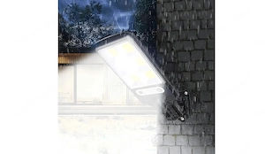 Solarlampe mit Bewegungssensor Lichtsensor komplett Set Bild 7