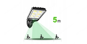 Solarlampe mit Bewegungssensor Lichtsensor komplett Set Bild 8