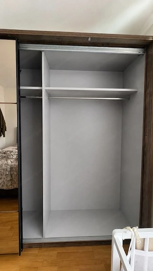 Großer Schwebetürenschrank   Kleiderschrank mit Spiegel   285x215x65 Bild 3