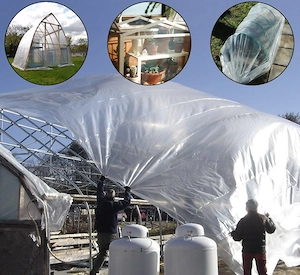 Artikel: PE Gewaechshausfolie 4 5m x 12m Transparent Treibhausfolien 0 15 mm Dicke Folientunnel reis Bild 4
