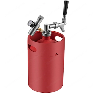 Set 5L Bierzapfanlage mit Druckregler Manometer Edelstahl Bild 5