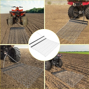 Artikel: Schleppe Wiesenegge Stahl Wiesenschleppe 1 2x1 5m Feldegge Vertikutierer Traktor Nivelliere Bild 5
