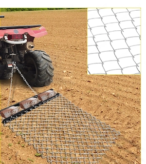 Artikel: Schleppe Wiesenegge Stahl Wiesenschleppe 1 2x1 5m Feldegge Vertikutierer Traktor Nivelliere Bild 2