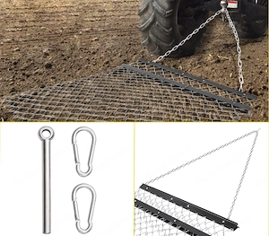 Artikel: Schleppe Wiesenegge Stahl Wiesenschleppe 1 2x1 5m Feldegge Vertikutierer Traktor Nivelliere Bild 4
