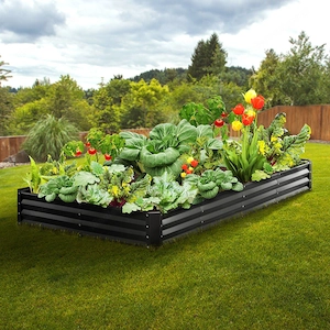 Artikel: Complete set of raised bed plant bed metal vegetable bed plant box 240x120x28cm Hochwertige Bild 3