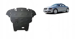 Stahl Motorabdeckung Unterfahrschutz Audi TT 8N 1998 2006 Umruestung mit Anbaumaterial Set