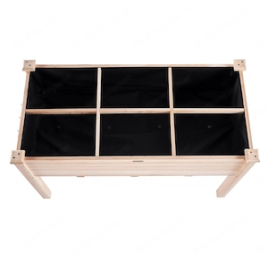 Artikel: Plant box raised bed wood cold frame plant bed vegetable bed 120x58 Hochwertiger Artikel au Bild 4