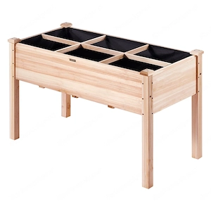 Artikel: Plant box raised bed wood cold frame plant bed vegetable bed 120x58 Hochwertiger Artikel au Bild 7