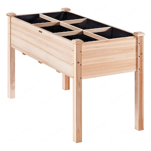Artikel: Plant box raised bed wood cold frame plant bed vegetable bed 120x58 Hochwertiger Artikel au Bild 6