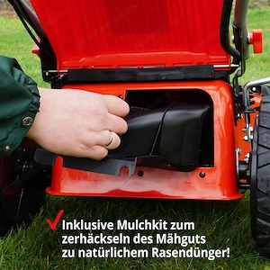 Starter Set Benzin Rasenmaeher mit Antrieb Schnittbreite 51 cm 5in1 Elektrostart Radantrieb Bild 8