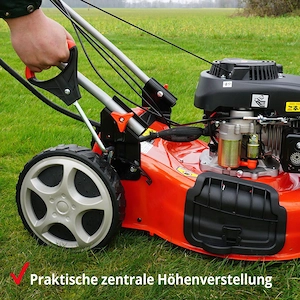Starter Set Benzin Rasenmaeher mit Antrieb Schnittbreite 51 cm 5in1 Elektrostart Radantrieb Bild 7