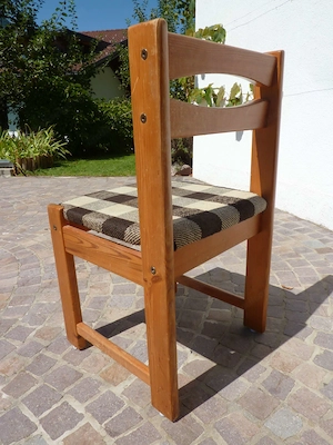 Designer Stuhl vollholz Bild 3