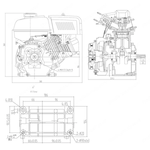Artikel: LIFAN petrol engine 4.8 kW 6.5 HP 19.05 mm hand start kart engine 196 cc engine Hochwertige Bild 5