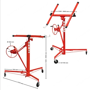 Artikel: Panel lifter plasterboard assembly aid XXL panel lift drywall Hochwertiger Artikel aus unse Bild 6