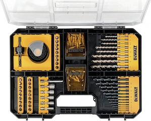 DeWalt Universalset MaxiSet 100 tlg. mit HSS Metallbohrern Betonbohrern Lochsaegen Bits 25 mm Torx P Bild 3