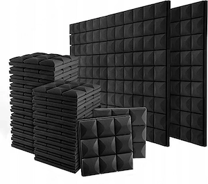 Artikel: 12x premium soundproofing records acoustic foam 3 cm - 1m2 choice of colors fireproof water